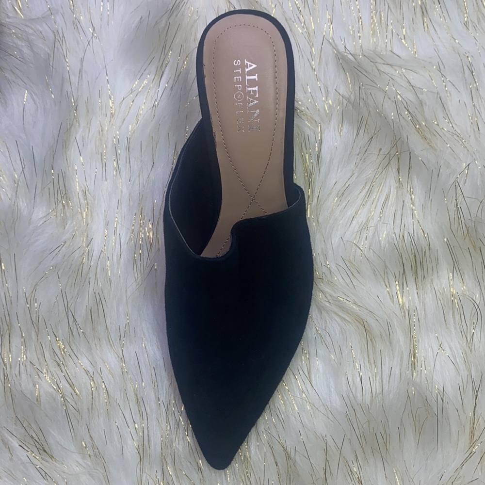 Alfani StepFlex - Black Pointed Toe Heel with Heel and Ball Size 7.5 - Picture 7 of 12
